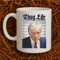 Funny Donald Trump Thug Life Squad Team Coffee Mug thumb 2