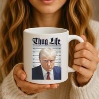 Funny Donald Trump Thug Life Squad Team Coffee Mug thumb 3