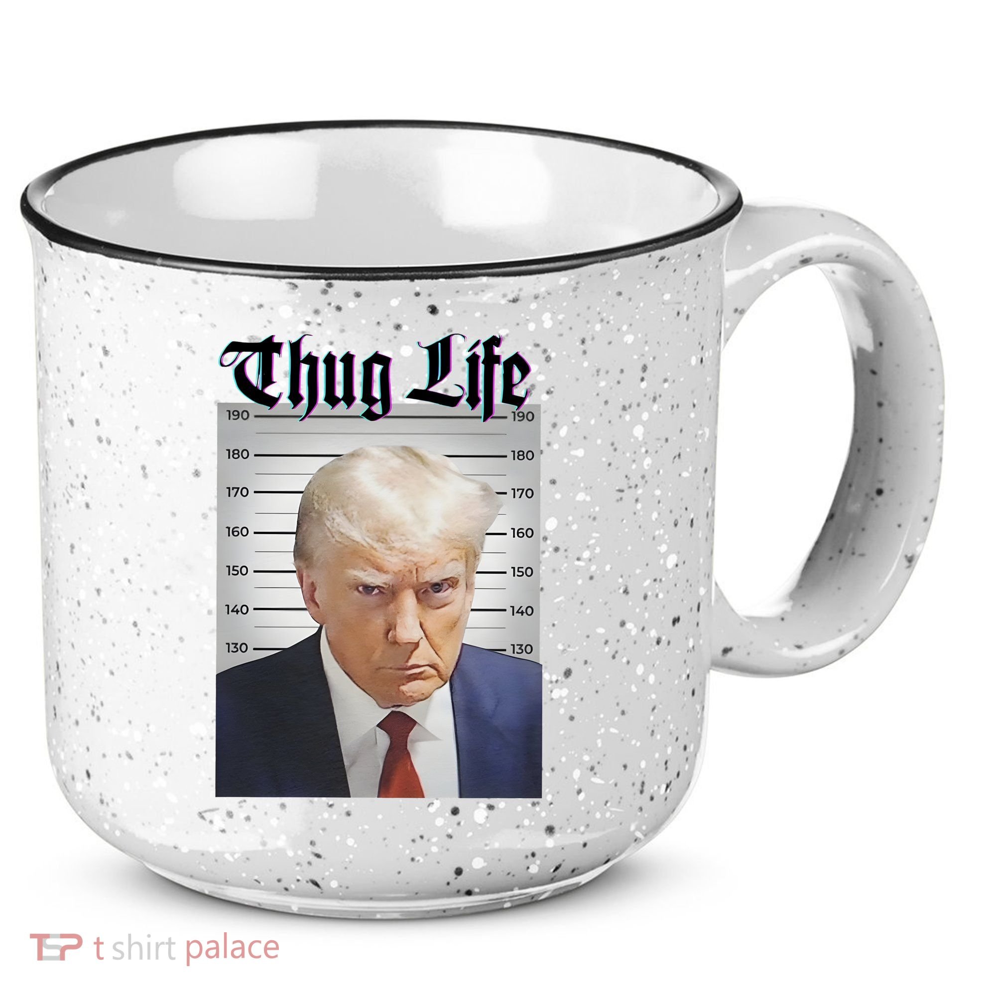 Funny Donald Trump Thug Life Squad Team 15oz Campfire Ceramic Mug