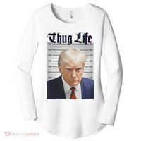 Funny Donald Trump Thug Life Squad Team Women's Perfect Tri Tunic Long Sleeve Shirt thumb 0