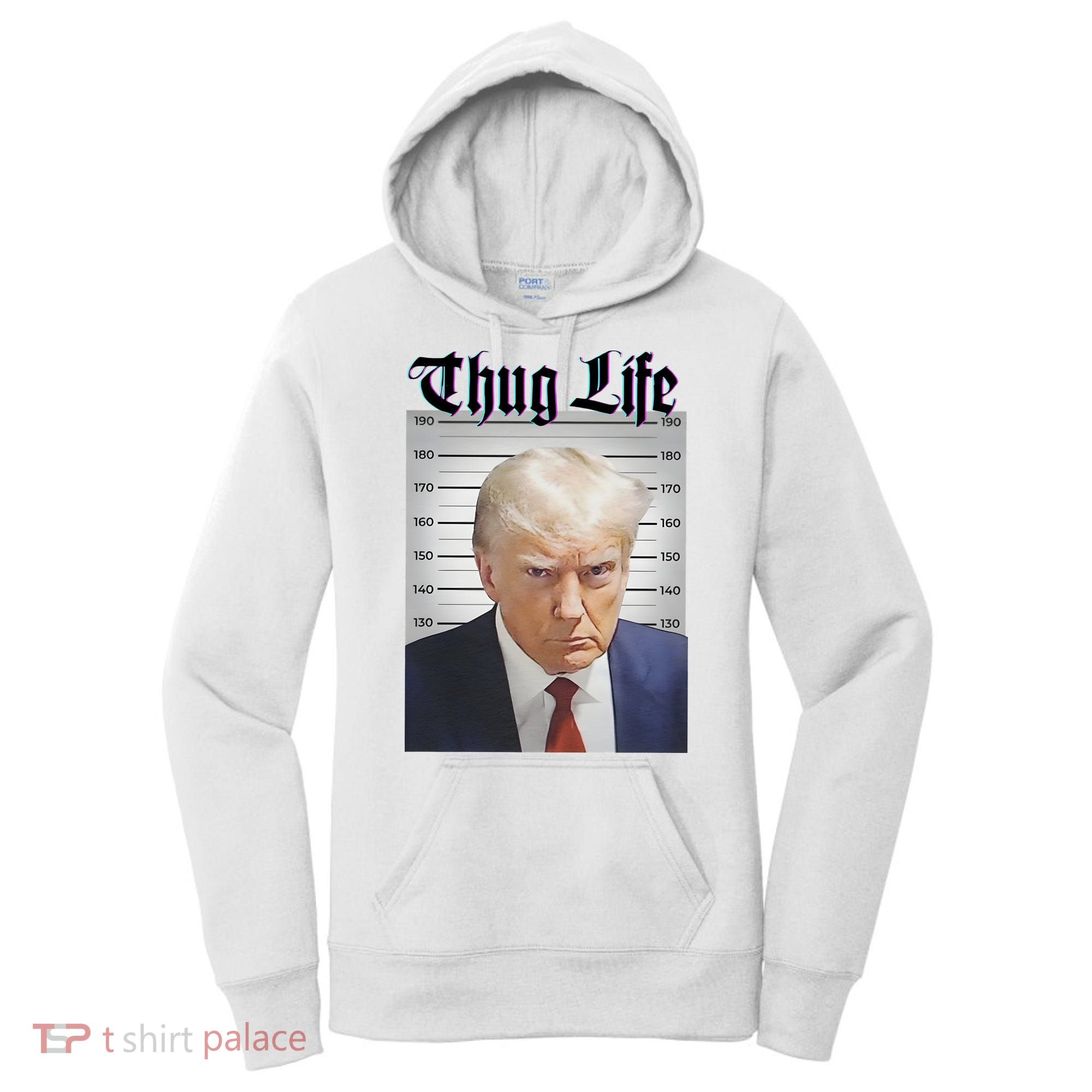 Funny Donald Trump Thug Life Squad Team Women's Hoodie