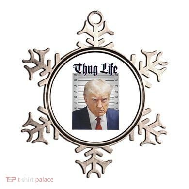 Funny Donald Trump Thug Life Squad Team Ornament