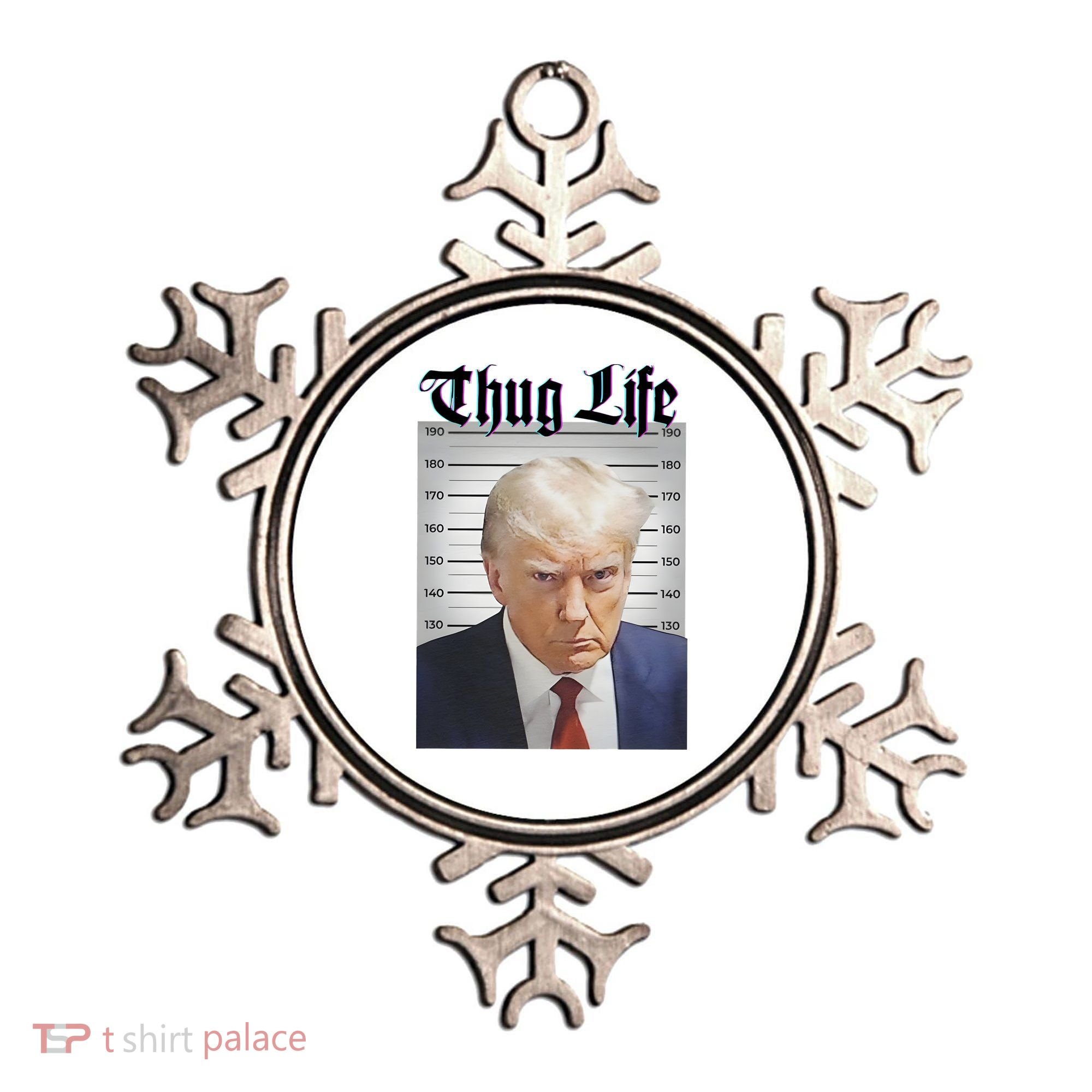 Funny Donald Trump Thug Life Squad Team Ornament