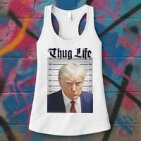 Funny Donald Trump Thug Life Squad Team Women's Tank Top thumb 3