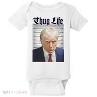 Funny Donald Trump Thug Life Squad Team Baby Bodysuit thumb 0