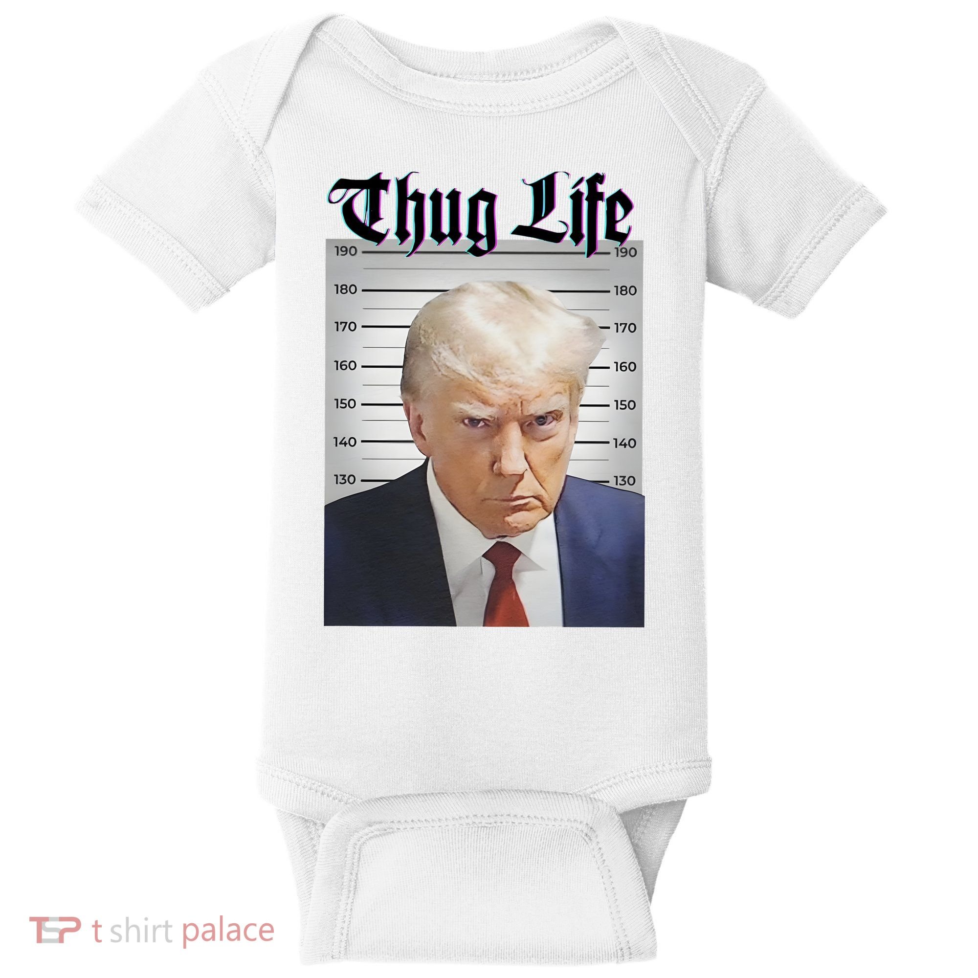 Funny Donald Trump Thug Life Squad Team Baby Bodysuit