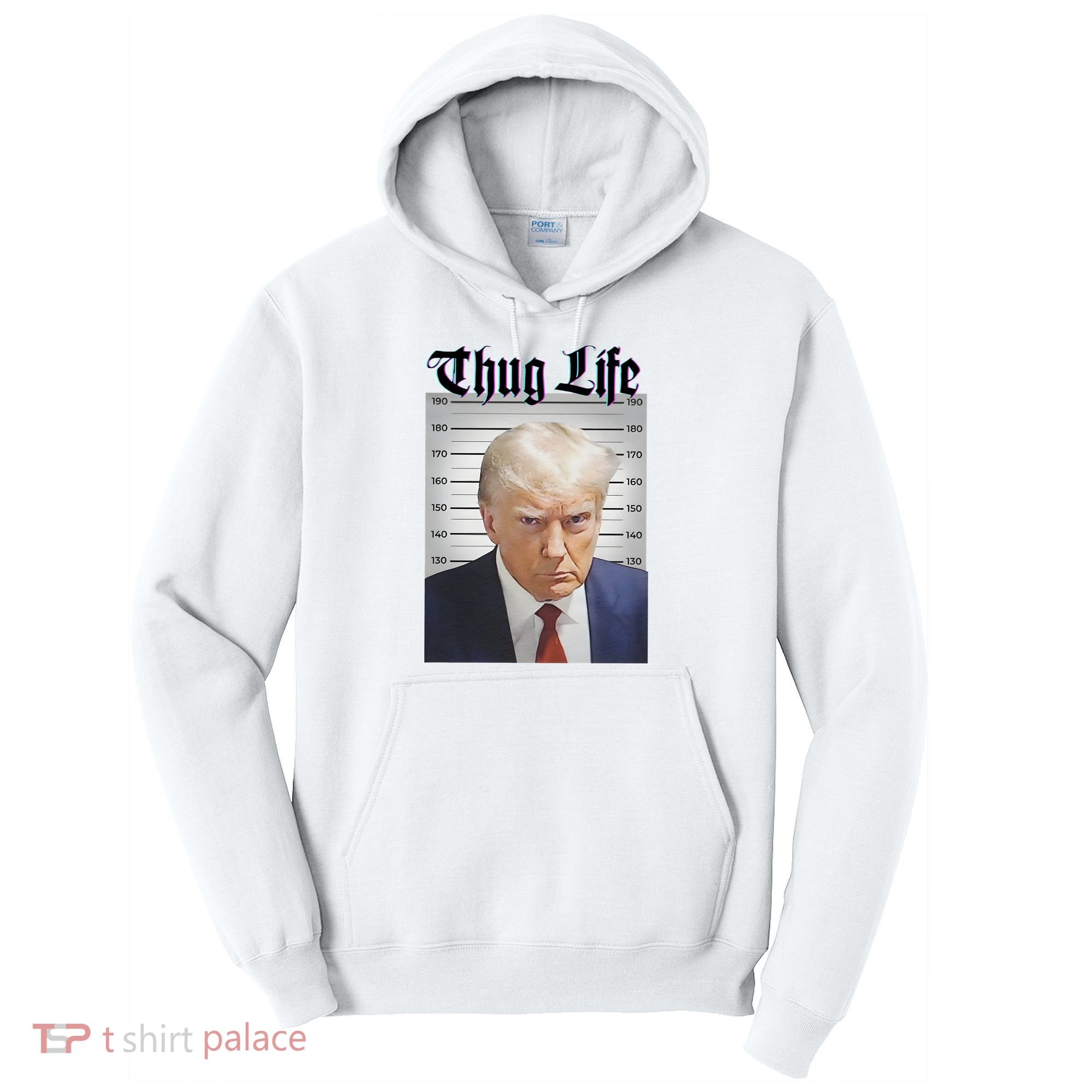 Funny Donald Trump Thug Life Squad Team Tall Hoodie