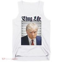 Funny Donald Trump Thug Life Squad Team Tank Top thumb 0