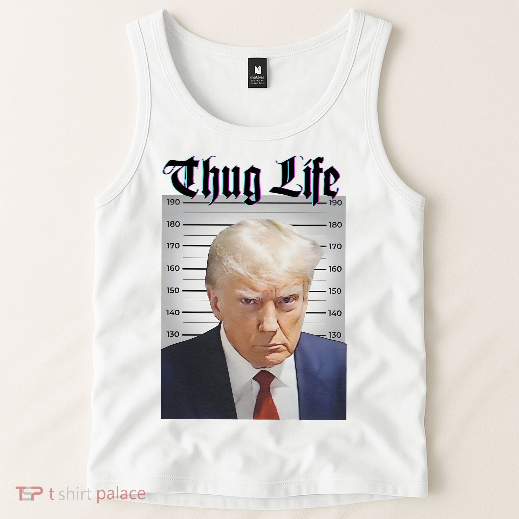 Funny Donald Trump Thug Life Squad Team Tank Top
