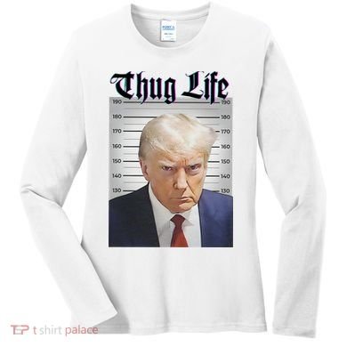 Funny Donald Trump Thug Life Squad Team Women's Long Sleeve Shirt
