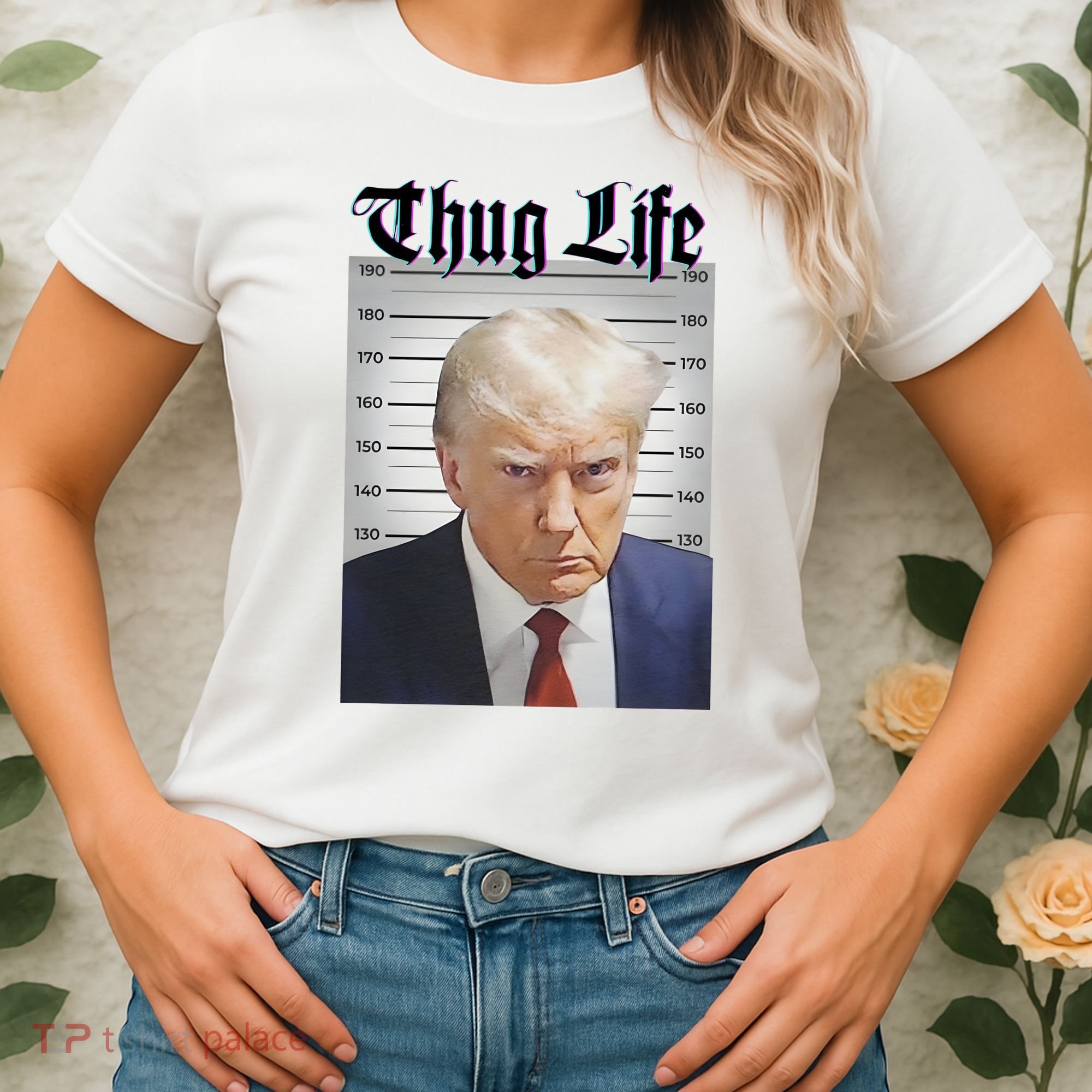 Funny Donald Trump Thug Life Squad Team Women's T-Shirt