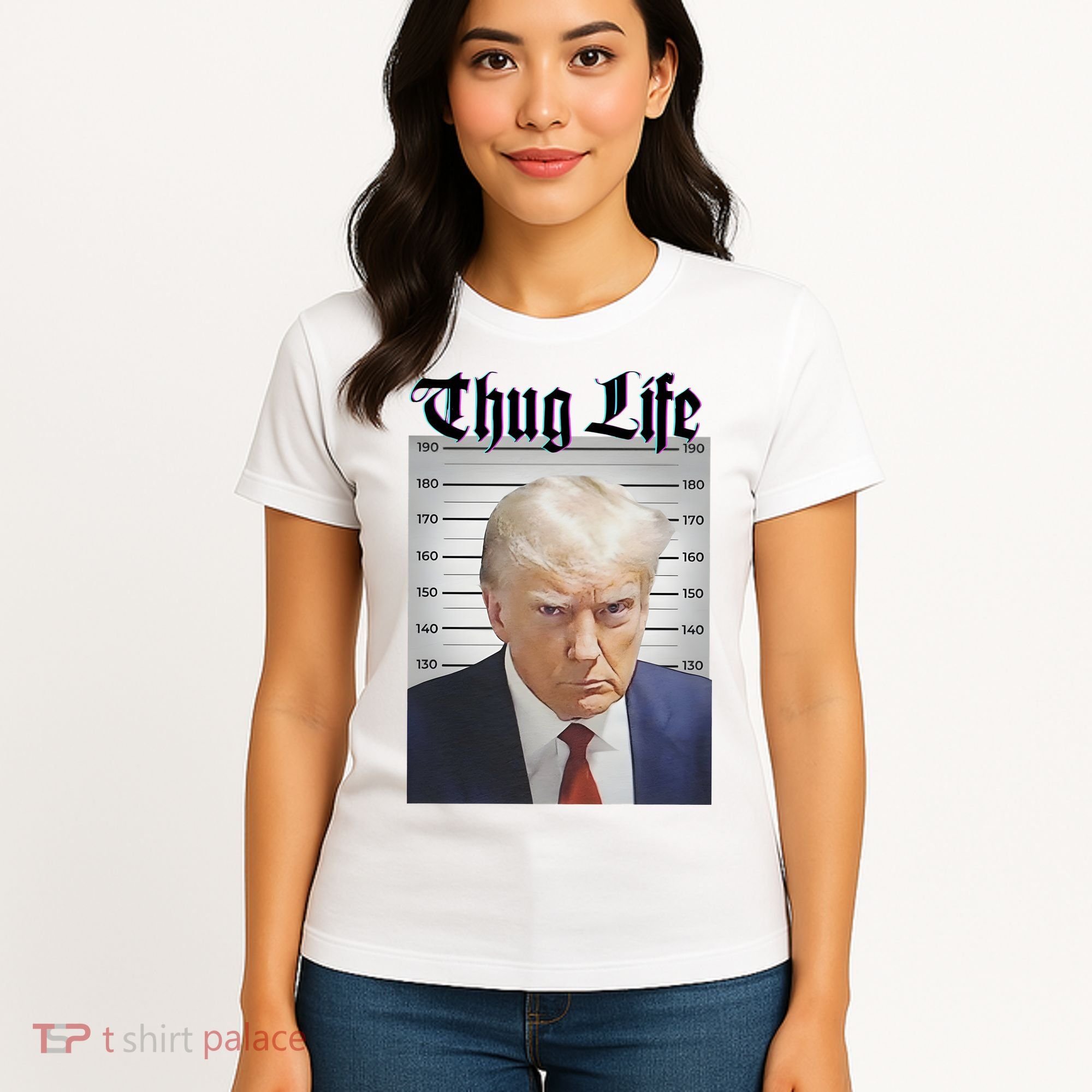 Funny Donald Trump Thug Life Squad Team Women's T-Shirt