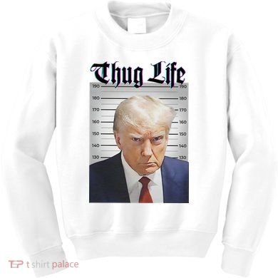 Funny Donald Trump Thug Life Squad Team Kids Sweatshirt