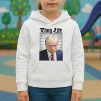 Funny Donald Trump Thug Life Squad Team Kids Hoodie thumb 3