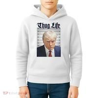 Funny Donald Trump Thug Life Squad Team Kids Hoodie thumb 4