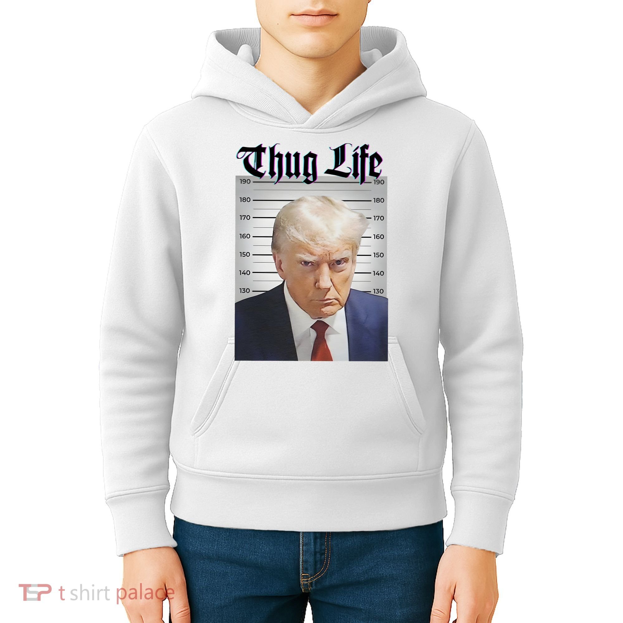 Funny Donald Trump Thug Life Squad Team Kids Hoodie