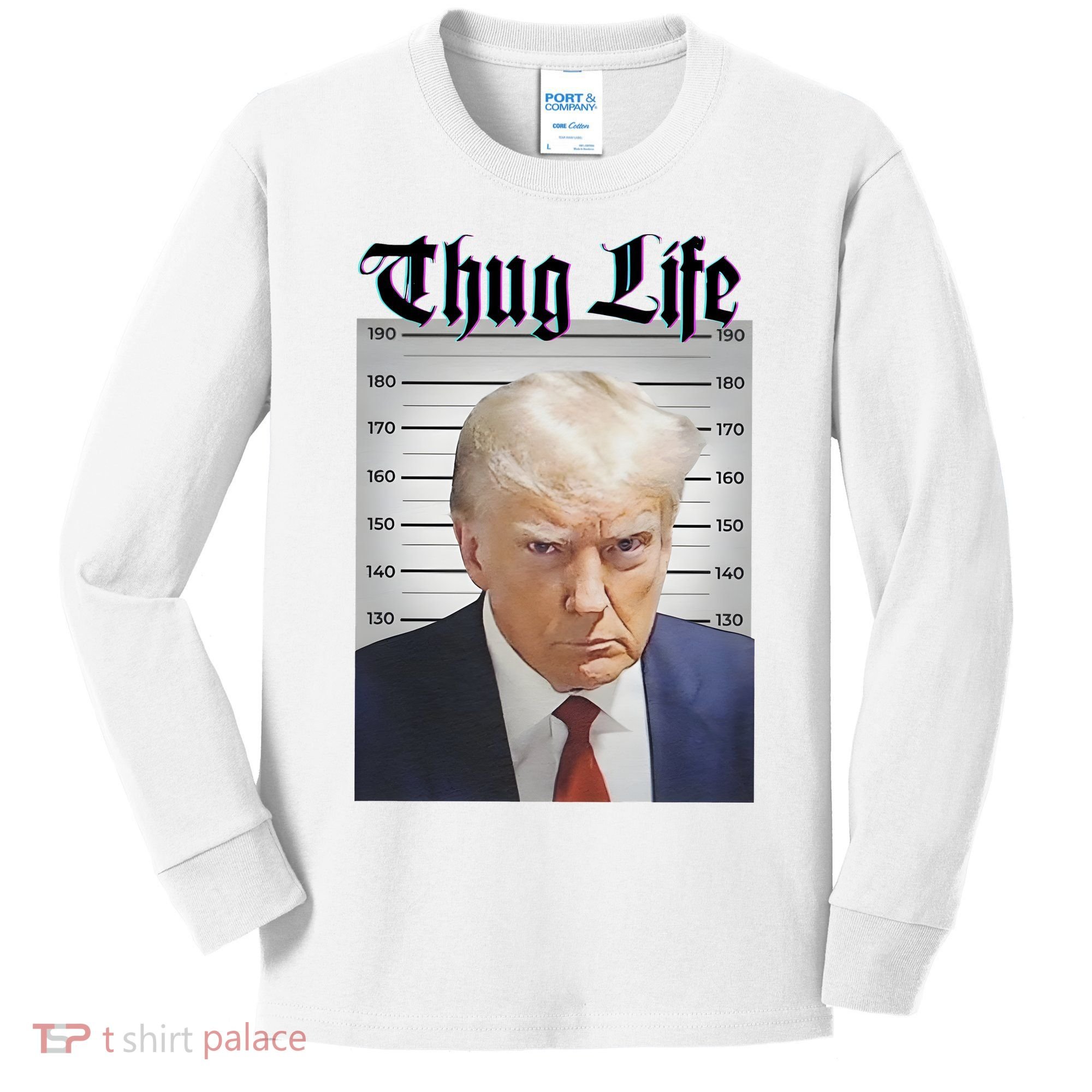 Funny Donald Trump Thug Life Squad Team Kids Long Sleeve Shirt