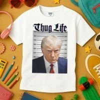 Funny Donald Trump Thug Life Squad Team Kids T-Shirt thumb 3