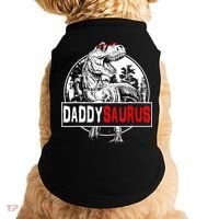 Funny Daddysaurus T Rex Gift Dinosaur Funny DaddySaurus Family Matching Gift Doggie Tank thumb 0