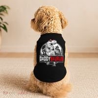 Funny Daddysaurus T Rex Gift Dinosaur Funny DaddySaurus Family Matching Gift Doggie Tank thumb 2