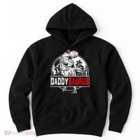 Funny Daddysaurus T Rex Gift Dinosaur Funny DaddySaurus Family Matching Gift Hoodie thumb 0