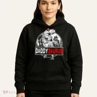 Funny Daddysaurus T Rex Gift Dinosaur Funny DaddySaurus Family Matching Gift Hoodie thumb 5