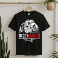 Funny Daddysaurus T Rex Gift Dinosaur Funny DaddySaurus Family Matching Gift T-Shirt thumb 2