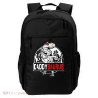 Funny Daddysaurus T Rex Gift Dinosaur Funny DaddySaurus Family Matching Gift Backpack thumb 0