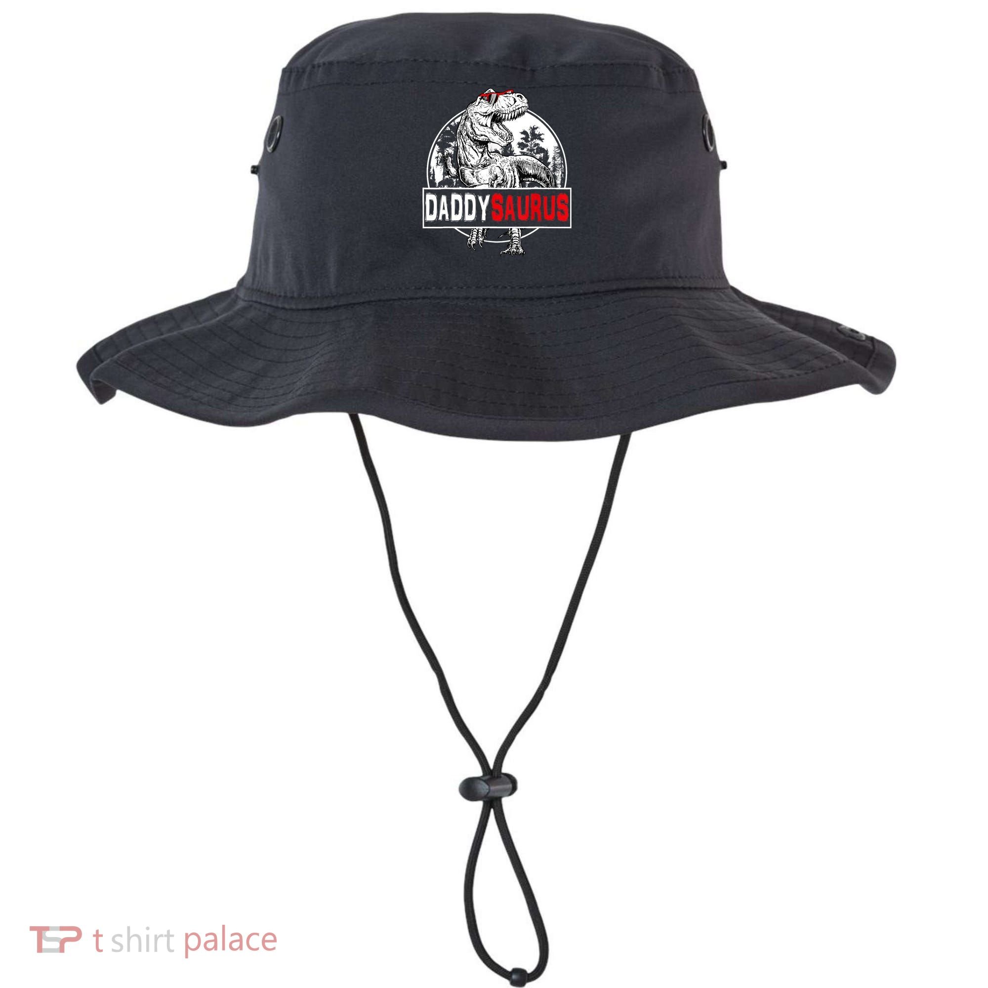 Funny Daddysaurus T Rex Gift Dinosaur Funny DaddySaurus Family Matching Gift Bucket Hat