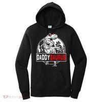Funny Daddysaurus T Rex Gift Dinosaur Funny DaddySaurus Family Matching Gift Women's Hoodie thumb 0