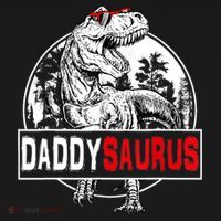 Funny Daddysaurus T Rex Gift Dinosaur Funny DaddySaurus Family Matching Gift Women's Hoodie thumb 2