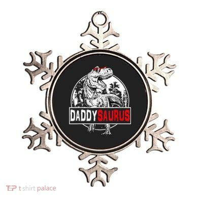 Funny Daddysaurus T Rex Gift Dinosaur Funny DaddySaurus Family Matching Gift Ornament