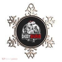 Funny Daddysaurus T Rex Gift Dinosaur Funny DaddySaurus Family Matching Gift Ornament thumb 0