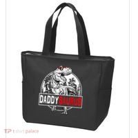 Funny Daddysaurus T Rex Gift Dinosaur Funny DaddySaurus Family Matching Gift Tote Bag thumb 3