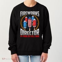 Firework Director Technician I Run You Run 4th Of July Women's Sweatshirt thumb 0