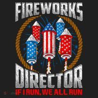 Firework Director Technician I Run You Run 4th Of July Women's Sweatshirt thumb 2