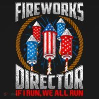 Firework Director Technician I Run You Run 4th Of July Sweatshirt thumb 3