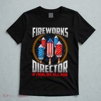 Firework Director Technician I Run You Run 4th Of July T-Shirt thumb 5