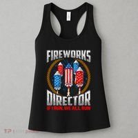 Firework Director Technician I Run You Run 4th Of July Women's Tank Top thumb 3
