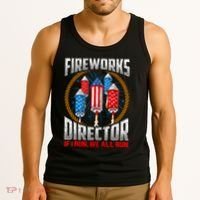 Firework Director Technician I Run You Run 4th Of July Tank Top thumb 3