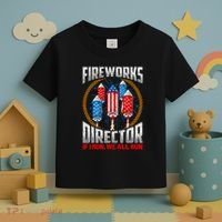 Firework Director Technician I Run You Run 4th Of July Toddler T-Shirt thumb 3