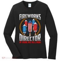 Firework Director Technician I Run You Run 4th Of July Women's Long Sleeve Shirt thumb 0
