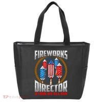 Firework Director Technician I Run You Run 4th Of July Tote Bag thumb 0