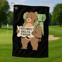 Foxtrot Delta Tango Golf Towel thumb 1