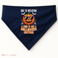Funny Due To Inflation This Is My Halloween Costume USA-Made Doggie Bandana thumb 0