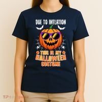 Funny Due To Inflation This Is My Halloween Costume T-Shirt thumb 4