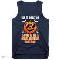 Funny Due To Inflation This Is My Halloween Costume Tank Top thumb 0