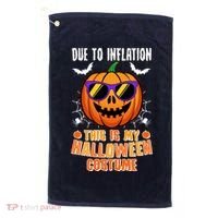 Funny Due To Inflation This Is My Halloween Costume Golf Towel thumb 0