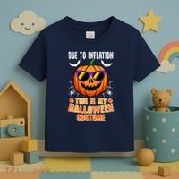 Funny Due To Inflation This Is My Halloween Costume Toddler T-Shirt thumb 3