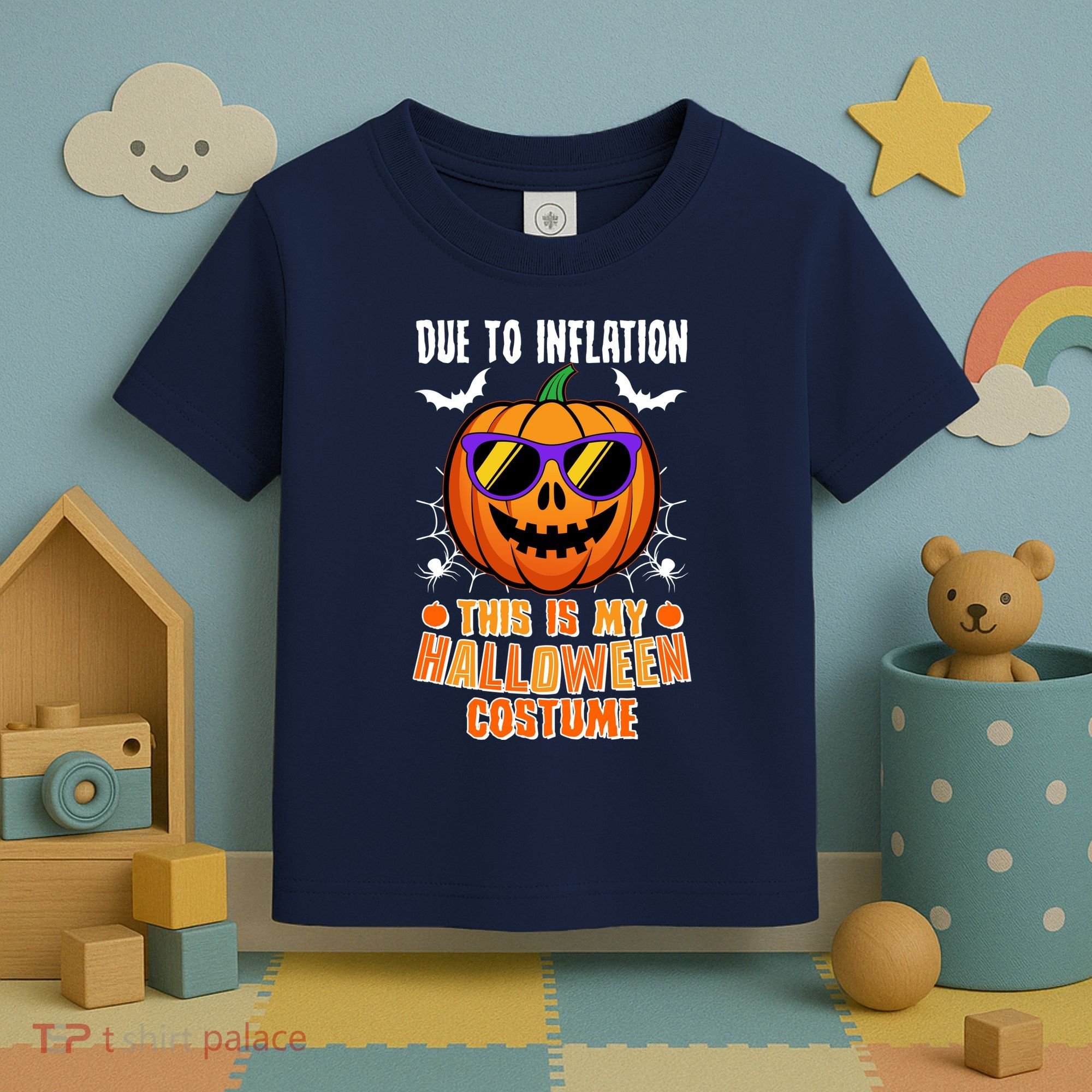 Funny Due To Inflation This Is My Halloween Costume Toddler T-Shirt